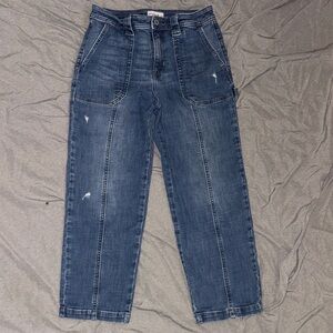 Classic Blue Cropped Jeans